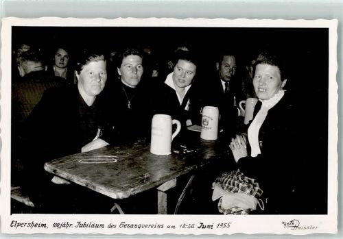 Elpersheim 1955 100jähriges Jubiläum des Gesangvereins Bierkrüge