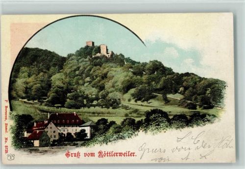 79539 W7850 Röttlerweiler , Baden 1905 - Ortsansicht