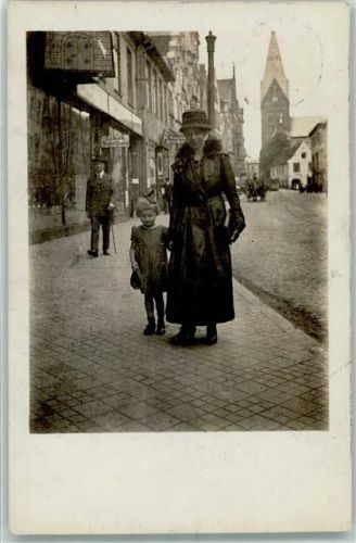 Flensburg 1919 Mairienkirche Ort handschriftlich