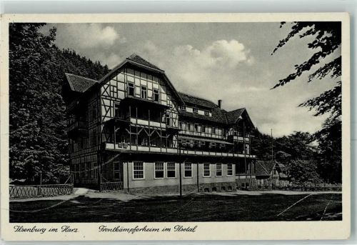 Ilsenburg 1943 Frontkämpferheim Posthilfstelle Bodelnhagen über Herzberg
