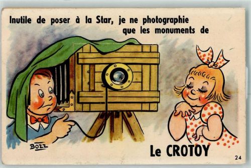 Le Crotoy Fotograf Fotoapparat sign Bozz