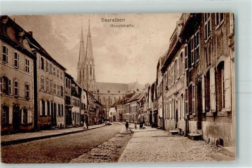 Sarralbe 1916 Hauptstr.