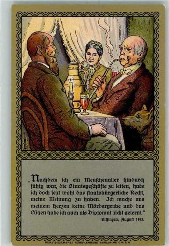 sign. Süs - Bismarck Karten 2. Reihe Nr. 7 - Ausgabe Deutschnationale Buchhandlung AK