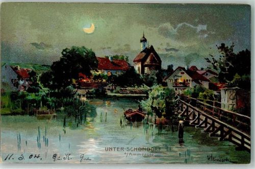 Schondorf 1899 sign. Heinisch AK
