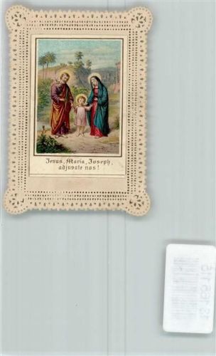 gestanzt Jesus , Maria, Joeph Lithographie 1899