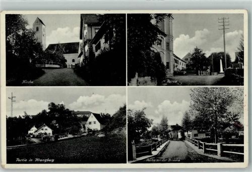 Kranzberg Kirche Kranzberg Brücke Strommast