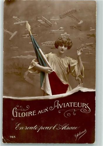 1914 Gloire aux Aviateurs Fotomontage AK
