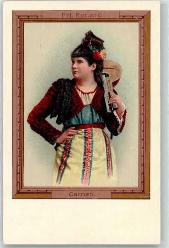 1905 Frl. Marie Renard als Carmen passepartout Serie AK