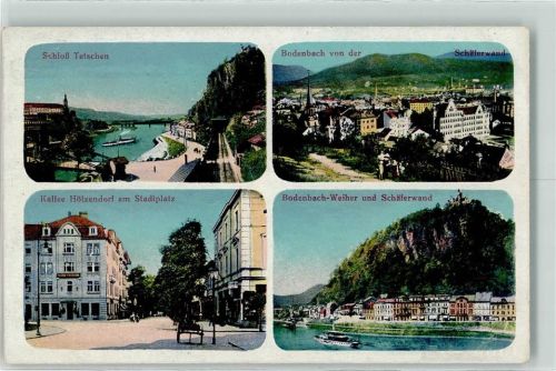 Decin Schk Dampfer Schäferwand Cafe Hötzendorf Stadtplatz Weiher