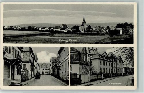 Kirberg 1956 Krankenhaus, Straßenpartie AK