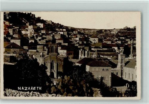 Nazareth 1930 Foto AK Teilansicht AK