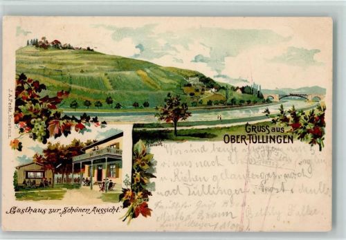 Tüllingen 1900 Gruss aus - Gasthaus zur Schönen Aussicht