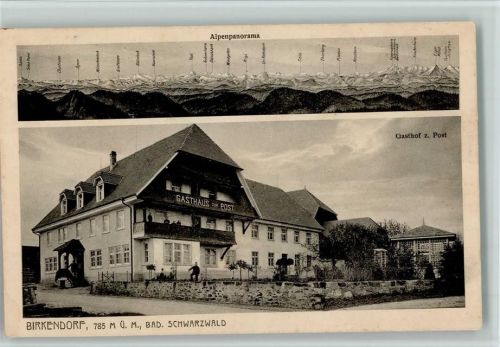 Birkendorf Gasthaus zur Post, gute Erhaltung AK