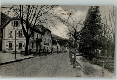 Durbach 1922 Hauptstraße AK