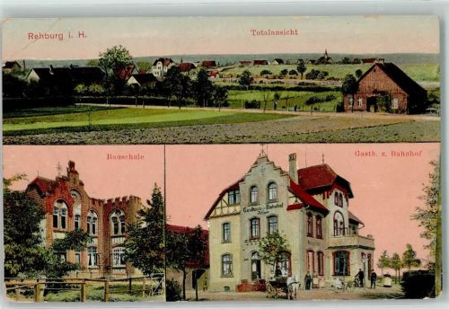 Rehburg-Loccum 1911 Bauschule Gasthaus Zum Bahnhof