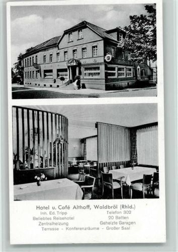 Waldbröl Hotel Café Althoff Innenaufnahme Gastraum 2-Bildaufnahme