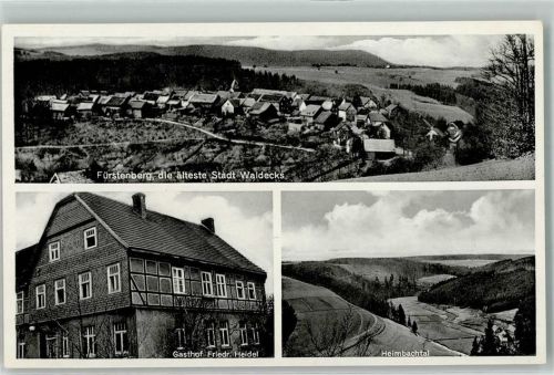 Fürstenberg Gasthaus Friedr. Heidel Heimbachtal