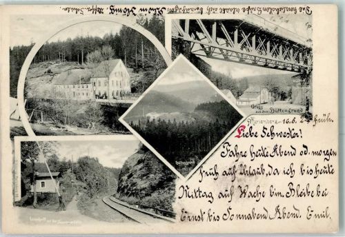 Marienberg 1902 Hüttengrund Restaurant