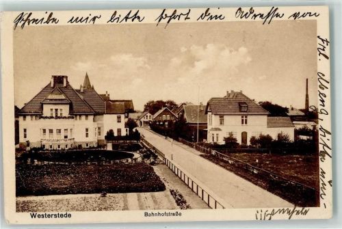 Westerstede 1918 Bahnhofstraße