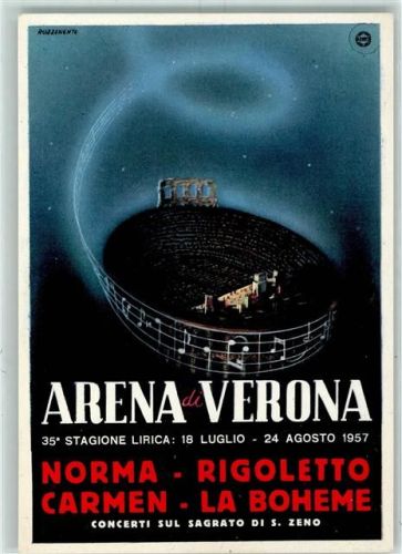 Verona Oper Aufführungen sign. Ruzzenente AK