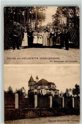 Gommern 1913 Gruss von Heilstätte Vogelgesang