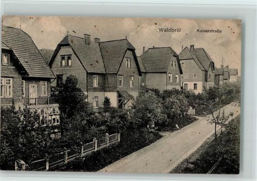 Waldbröl 1926 Kaiserstrasse AK