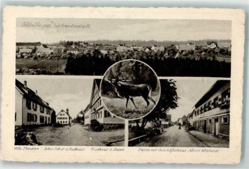 Göttelfingen Villa Theuer Altes Schulhaus Rathaus Gasthaus zur Sonne Hirsch