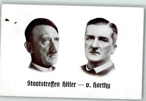 Reichsparteitag Nürnberg 1938 + Deutschlandreise Reichsverweser v. Horthy + Hitler Sonderstempel WK II