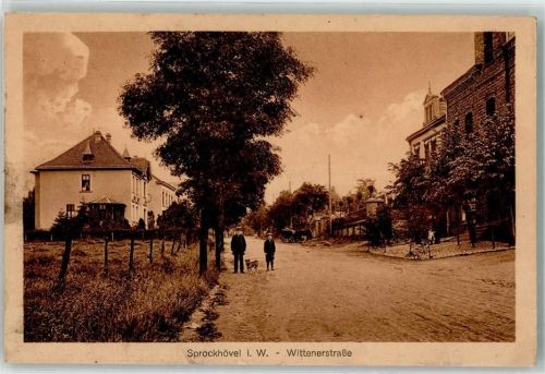 Sprockhövel Wittenerstraße Mann mit Hund
