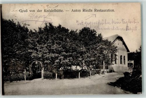 Wien 1911 Gasthaus Knödelhütte Anton Riedls Restauration