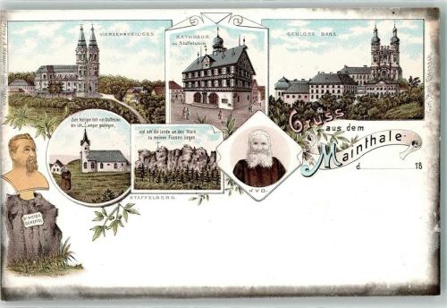 Banz Vierzehnheiligen Schloss Rathaus zu Staffelstein D. Victor Scheffel