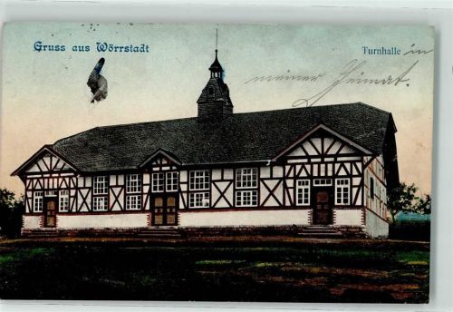 Wörrstadt 1911 Turnhalle Fachwerkgebäude