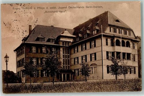 Dahlem 1918 Evang. Verband Pflege weibl. Jugend Deutschlands Burckhardt Haus