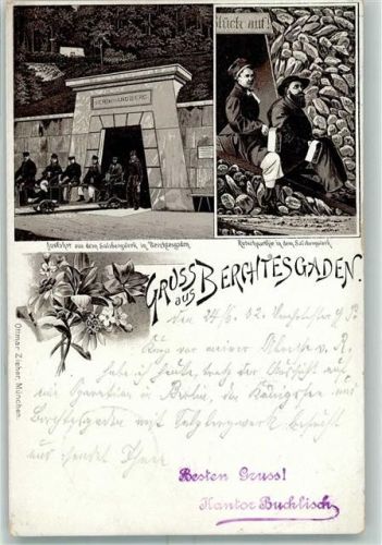Berchtesgaden 1902 Druck 1890 - 1895 Gruss aus Lithographie AK