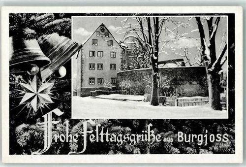 Burgjoß Tannenzweige Glocken Winter