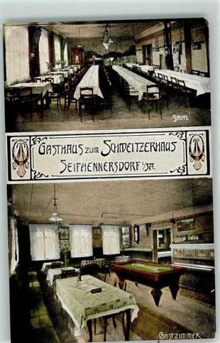 Seifhennersdorf Gasthaus Zum Schweizerhaus Alwin Bundesmann Billardtisch