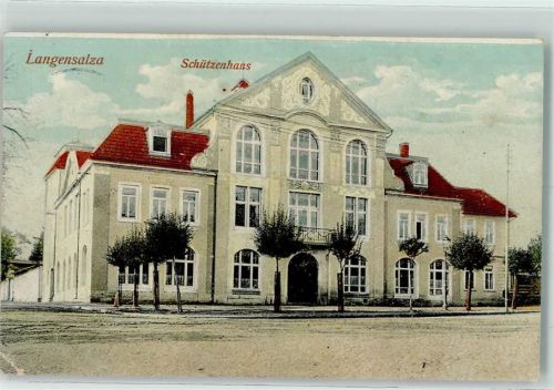 Bad Langensalza 1916 Schützenhaus Stempel Reserve-Lazarett