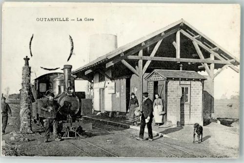 Outarville Bahnhof Eisenbahn