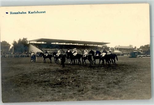 10115 O1157 Karlshorst - Pferderennbahn Rennpferde Tribühne