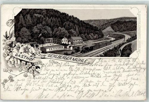 Gehlberg 1898 Vorläufer Gasthaus zur Gehlbergermühle