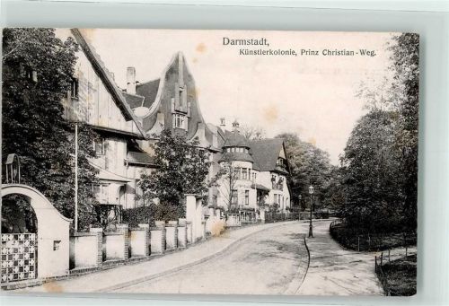 Darmstadt 1907 Künstlerkolonie Prinz Christian Weg