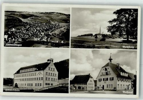 Onstmettingen Raichberg Rathaus Schillerschule WK II Fahne