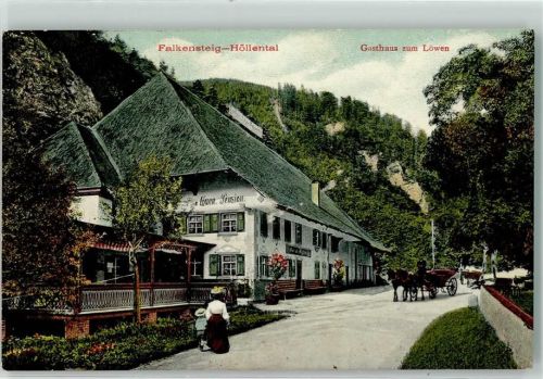 Falkensteig 1910 Höllental Gasthaus zum Löwen
