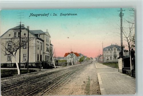 Neugersdorf 1909 Hauptstraße , gute Erhaltung AK