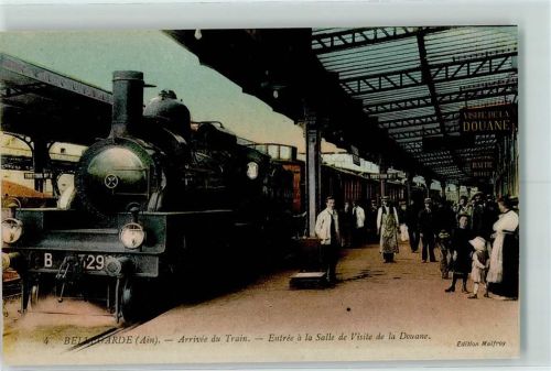 01200 Bellegarde-sur-Valserine - Arrivee du Train Entree a la Salle de Visite de la Douane