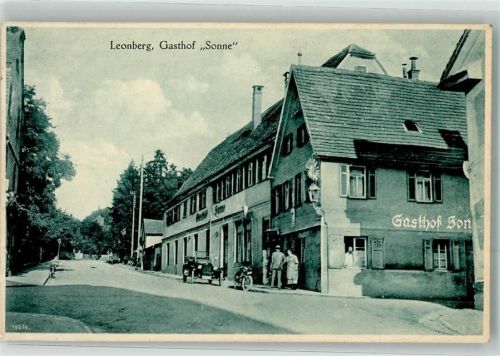 Leonberg Gasthaus Sonne Oldtimer Motorrad