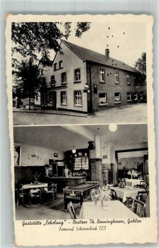 Gahlen WK II Gasthaus Erholung Gaststube Spielautomat Tresen
