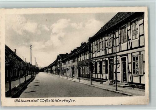 Schöppenstedt 1944 Wolfenbüttelerstrasse AK