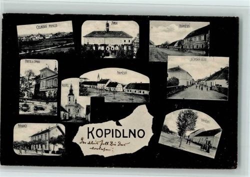 Bahnhof, Straßen, gute Erhaltung AK