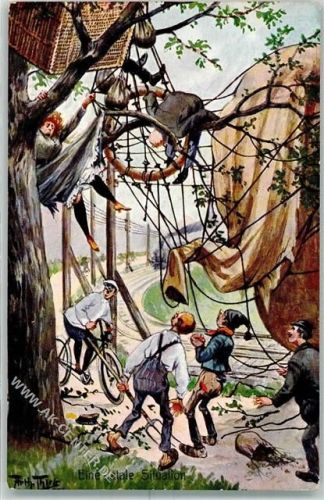 FED Serie 409 sign. Thiele, Arthur Fatale Situation AK